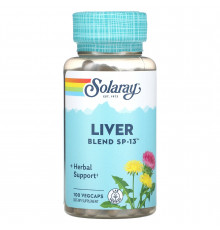 Защита печени, Liver Blend SP-13, Solaray, 100 капсул