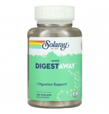 Супер ферменти для травлення, Super Digestaway, Solaray, 180 вегетаріанських капсул