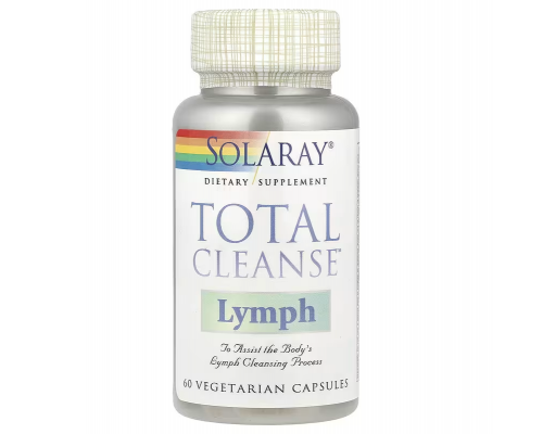 Детоксикація лімфи, Total Cleanse Lymph, Solaray, 60 вегетаріанських капсул