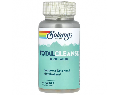 Очищувач сечової кислоти, Total Cleanse Uric Acid, Solaray, 60 капсул