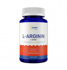 L-аргінін, L-аrginine Powerfull, Sunny Caps, 750 мг, 100 капсул