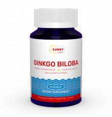 Гинкго Билоба, Ginkgo Biloba, Sunny Caps, 20 мг, 30 капсул