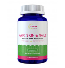 Комплекс шкіра, волосся, нігті, Hair, Skin & Nails Complex Powerfull, Sunny Caps, 100 капсул