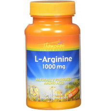 L-Аргинин, L-Arginine, Thompson, 1000 мг, 30 таблеток