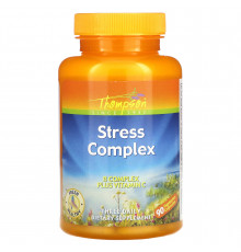 Стресс формула, Stress Complex, Thompson, 90 вегетарианских капсул