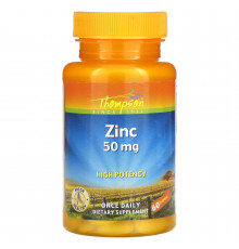 Оксид цинка, Zinc, Thompson, 50 мг, 60 таблеток