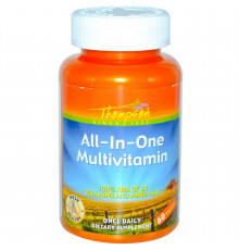 Мультивитамины для всего организма, Multivitamin, Thompson, 1 в день, 60 капсул
