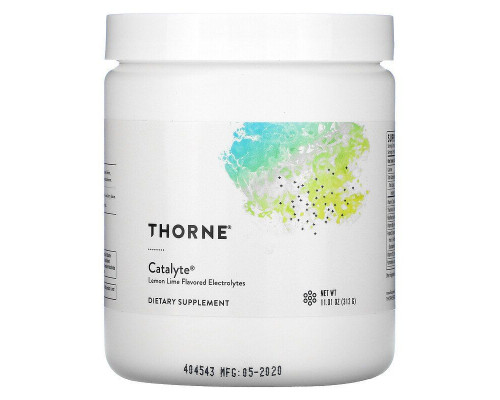 Електроліт, Catalyte, Thorne, смак лимона-лайма, 312 г