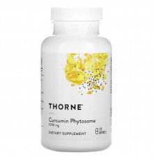 Куркумін, Curcumin Phytosome, Thorne, 120 капсул (500 мг на капсулу)