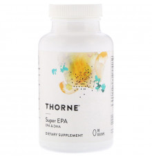 Омега-3 ЕРА і ДНА, Super EPA DHA, Thorne, 90 капсул