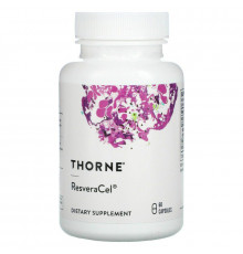 Нікотинамід, кверцетин та ресвератрол, ResveraCel, Thorne, 60 капсул