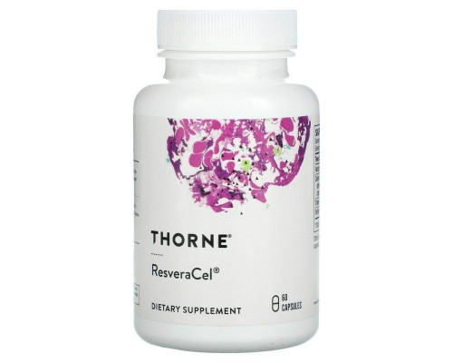 Нікотинамід, кверцетин та ресвератрол, ResveraCel, Thorne, 60 капсул