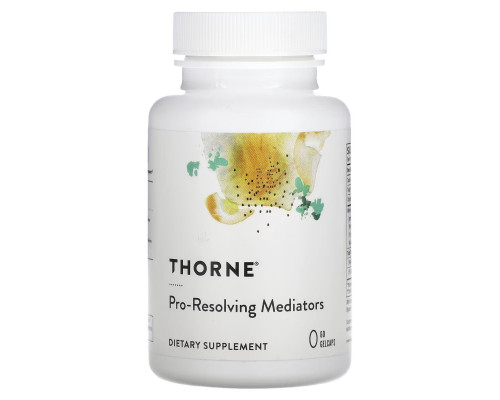 Медіатори, омега-3, Pro-Resolving Mediators, Thorne, спеціалізовані, прорезольвентні, 60 капсул