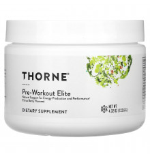 Передтренувальний комплекс, Pre-Workout Elite, Thorne, цитрус та ягоди, 122,6 г