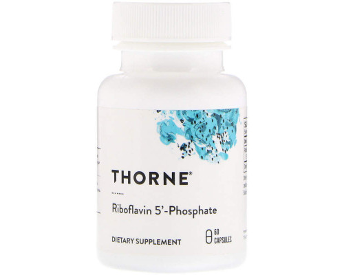 Вітамін В2, Riboflavin 5 'Phosphate, Thorne, 60 капсул