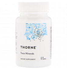 Мікроелементи, Trace Minerals, Thorne, 90 капсул