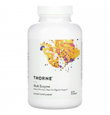 Травні ферменти (бетаїн/пепсин/панкреатин), Multi Enzyme, Thorne, 180 капсул