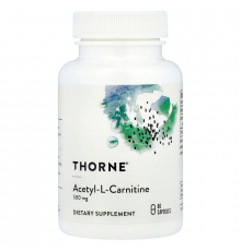 Ацетил карнітин,  Acetyl-L-Carnitine, Thorne, 500 мг, 60 капсул