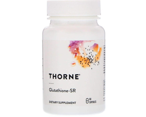 Глутатіон-SR, Glutathione, Thorne, 60 капсул (175 мг на капсулу)