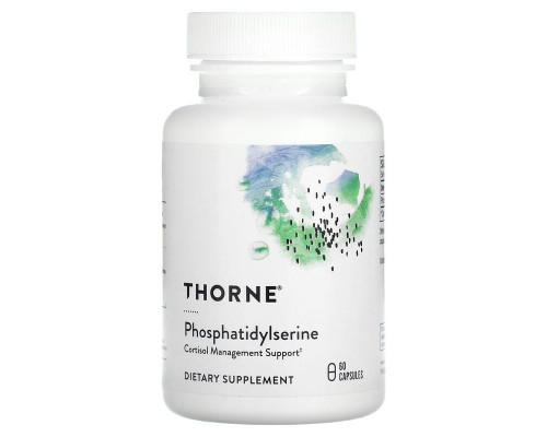 Фосфатидилсерин, Phosphatidylserine, Thorne, 60 капсул (100 мг на капсулу)