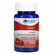 Мультивітаміни для дітей, Complete Multi Children's, Trace Minerals, зі смаком дикої вишні, 60 жувальних вафель