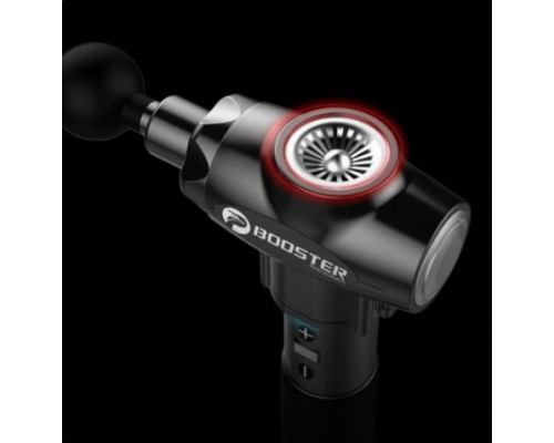 Професійний перкусійний масажер для м'язів Booster E (24V) Чорний — ударний пістолет для зняття напруги та болю.