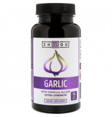Чеснок, Garlic, Zhou Nutrition, 90 таблеток