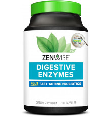 Пищеварительные ферменты, пробиотики и пребиотики, Daily Digestive Enzymes with Prebiotics + Probiotics, Zenwise Health, ежедневные, 100 вегетарианских капсул