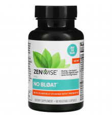 Пробиотик от вздутия живота, No Bloat with Clinically Studied DE111 Probiotic, Zenwise Health, ежедневный, 60 вегетарианских капсул