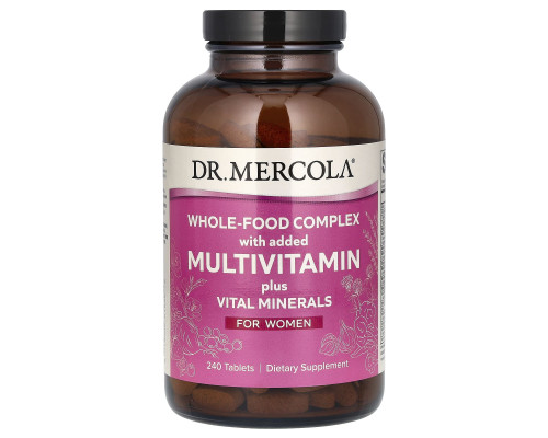 Мультивітаміни для жінок, Multivitamin Plus Vital Minerals, Dr. Mercola, 240 таблеток