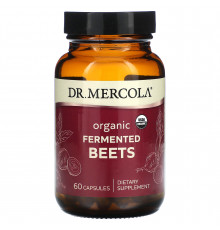 Буряк, Beet, Dr. Mercola, органічний, ферментований, 60 капсул
