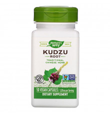 Кудзу, Kudzu Root, Nature's Way, корінь, 1226 мг, 50 веганських капсул (613 мг на капсулу)