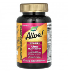 Мультивітаміни для жінок, Alive !, Women's Multi-Vitamin, Nature's Way, 60 таблеток