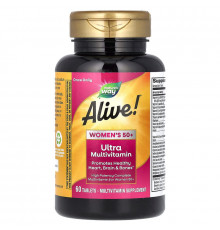 Мультивітаміни для жінок 50+, Alive! Women's 50+, Multi-Vitamin, Nature's Way, 60 таблеток