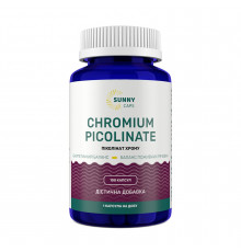 Хром пиколинат, Chromium Picolinate Powerful, Sunny Caps, 100 капсул