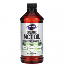 Олія МСТ, MCT Oil, Now Foods, Sports, органік, 473 мл