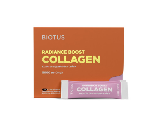 Колаген підсилювач сяйва, Radiance Boost Collagen, Biotus, 30 саше (кожне по 15 мл)