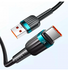 Кабель зарядний Toocki USB — Type-C 1м 100W black