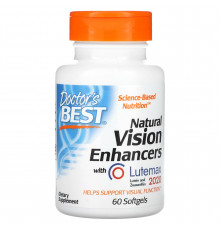 Вітаміни для очей, лютемакс, Natural Vision Enhancers with Lutemax 2020, Doctor's Best, 60 капсул