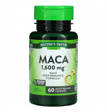 Мака, Maca, Nature's Truth, 1600 мг, 60 капсул швидкого вивільнення