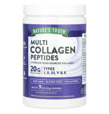 Коллагеновые пептиды, Multi Collagen Peptides, Nature's Truth, порошок, без ароматизаторов, 255 г