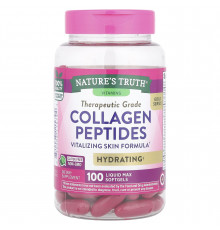 Коллагеновые пептиды, Collagen Peptides, Nature's Truth, 100 гелевых капсул