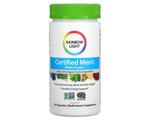 Мультивітамінні для чоловіків, Men's Multivitamin, Rainbow Light, 120 капсул