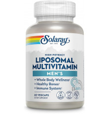 Мультивітаміни ліпосомальні для чоловіків, Men's Liposomal Multivitamin, Solaray, 60 вегетаріанських капсул