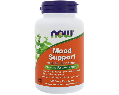 Підтримка настрою із збіробоєм, Mood Support, Now Foods, 90 вегетаріанських капсул