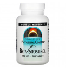 Комплекс фітостеролів з бета ситостеролом, Phytosterol, Source Naturals, 113 мг, 180 таблеток
