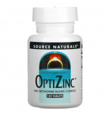 Оптицинк, OptiZinc, Source Naturals, 120 таблеток