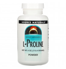 Пролін, L-Proline Powder, Source Naturals, порошок, 113,4 г