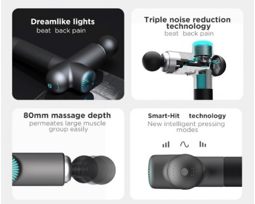 Професійний перкусійний масажер Booster Lightsaber (24v) для масажу тригерних точок.