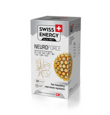 Витамины группы В, NEUROFORCE Vitamin B-Complex, Swiss Energy, поддержка нервной системы, 30 капсул